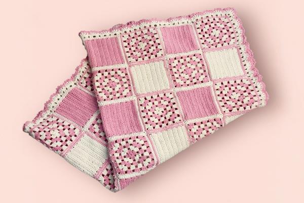 Rose Patch Crochet Blanket